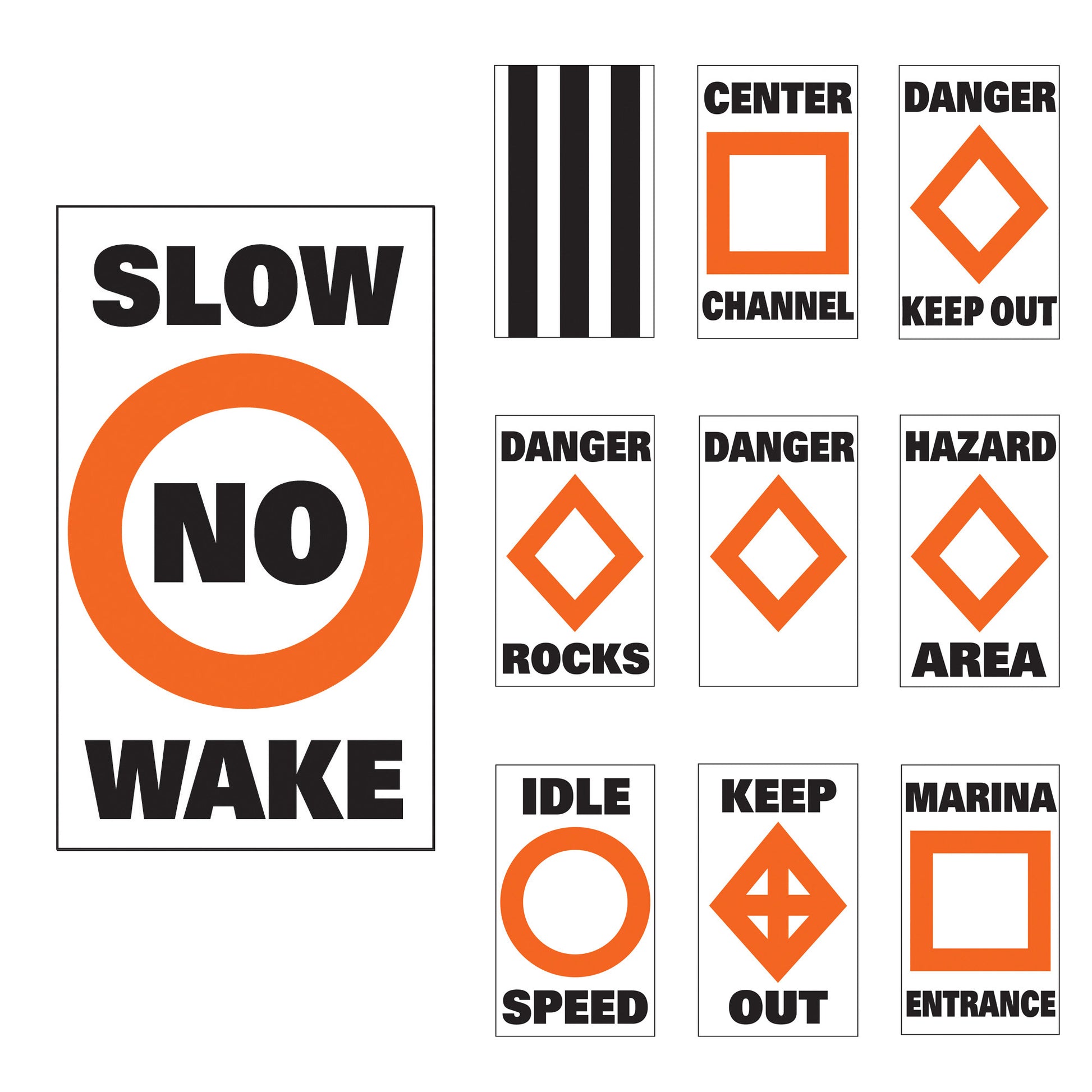 BUOY LABEL-NO SWIMMING