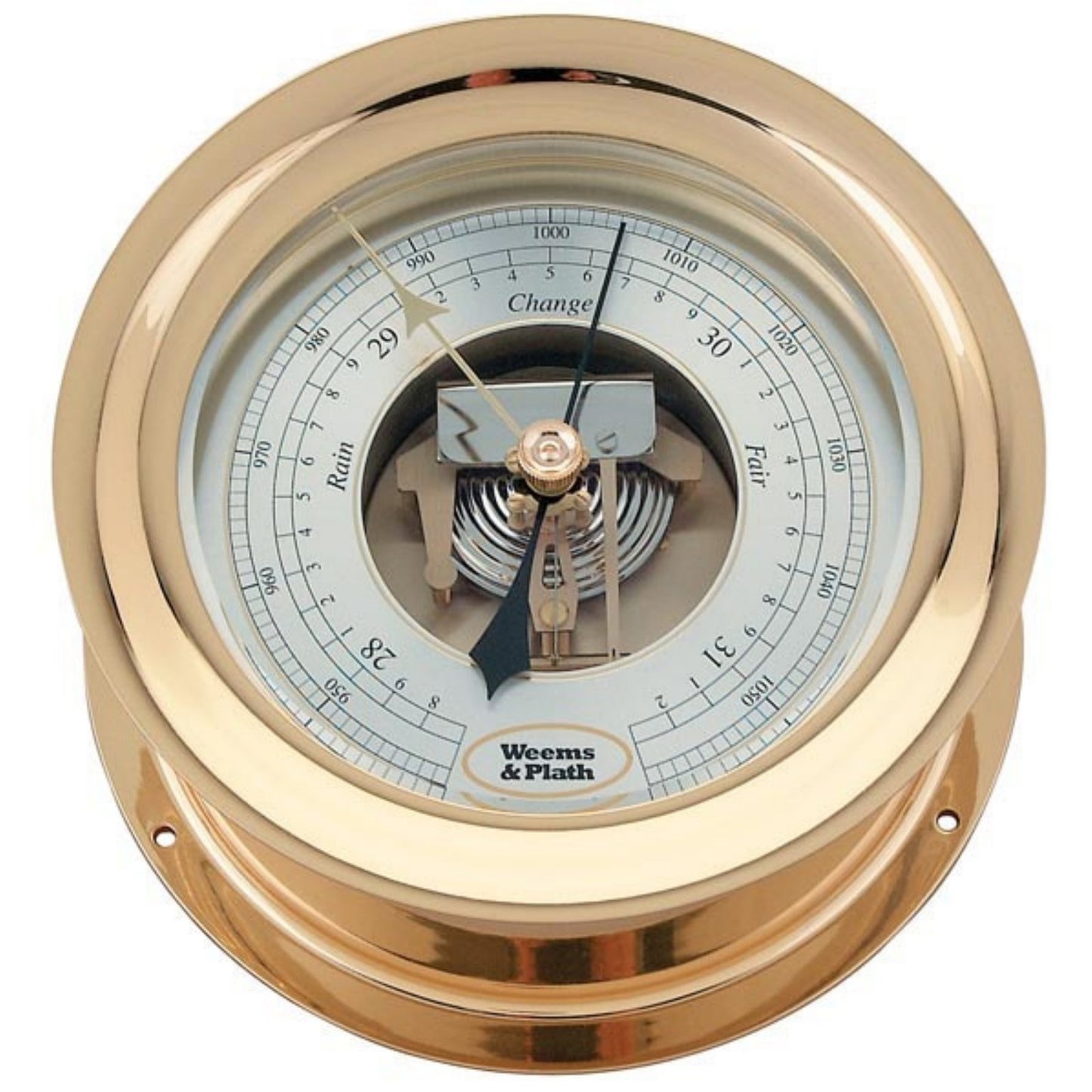 6" ANNIV.BRASS BAROMETER