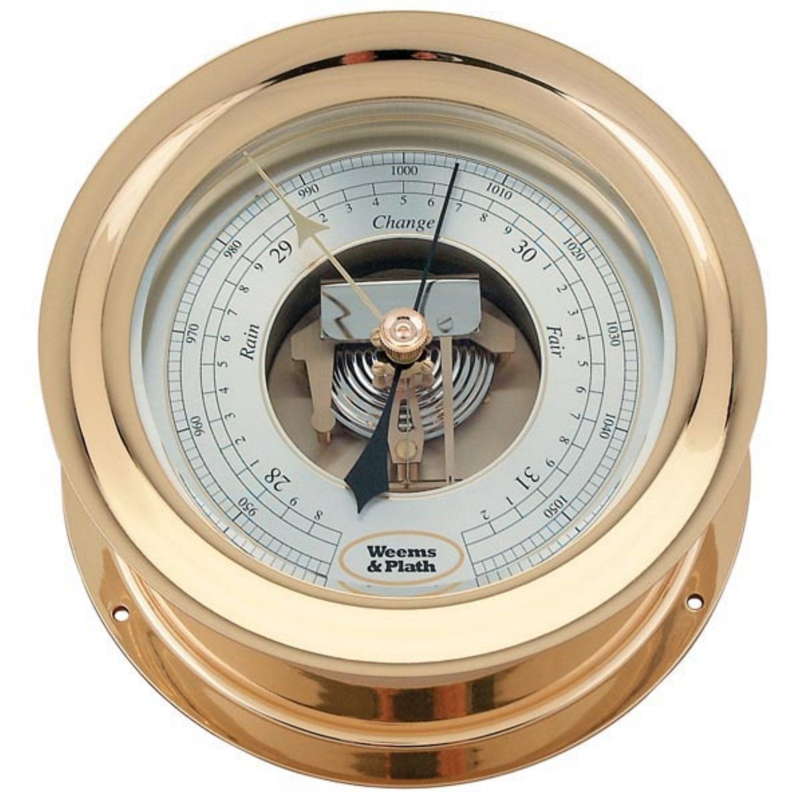 6" ANNIV.BRASS BAROMETER