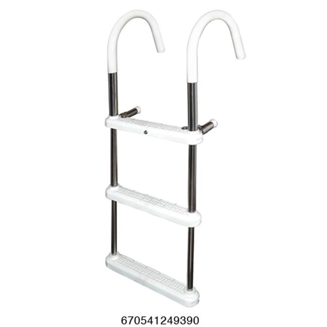 GUNWALE LADDER 11" HOOK  3 STEP