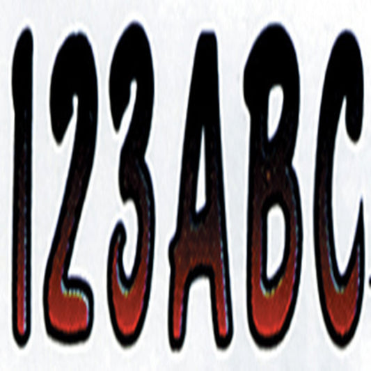 LETTER KIT RED W/BLACK