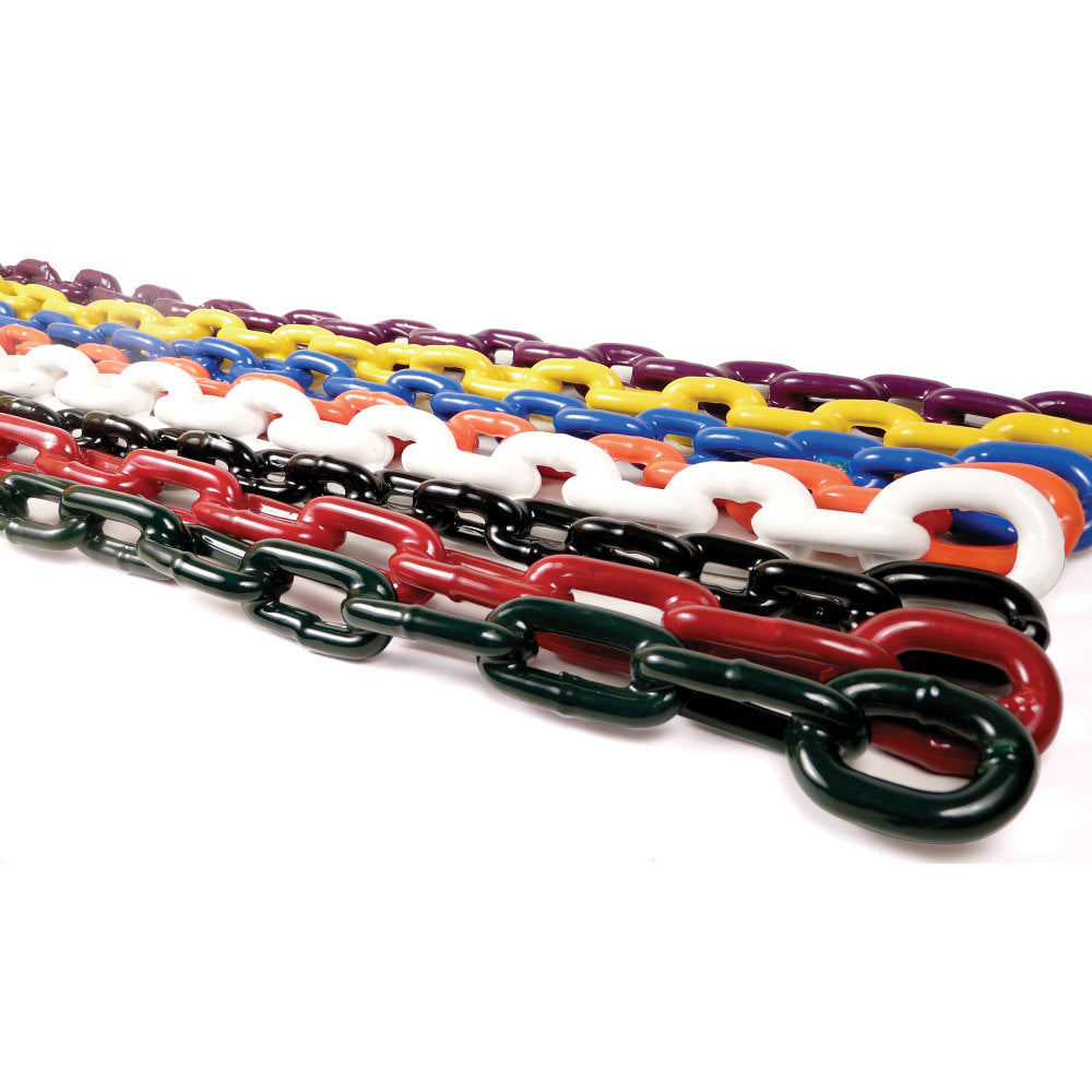 COATED CHAIN - 1/4" X 4' - WHITE