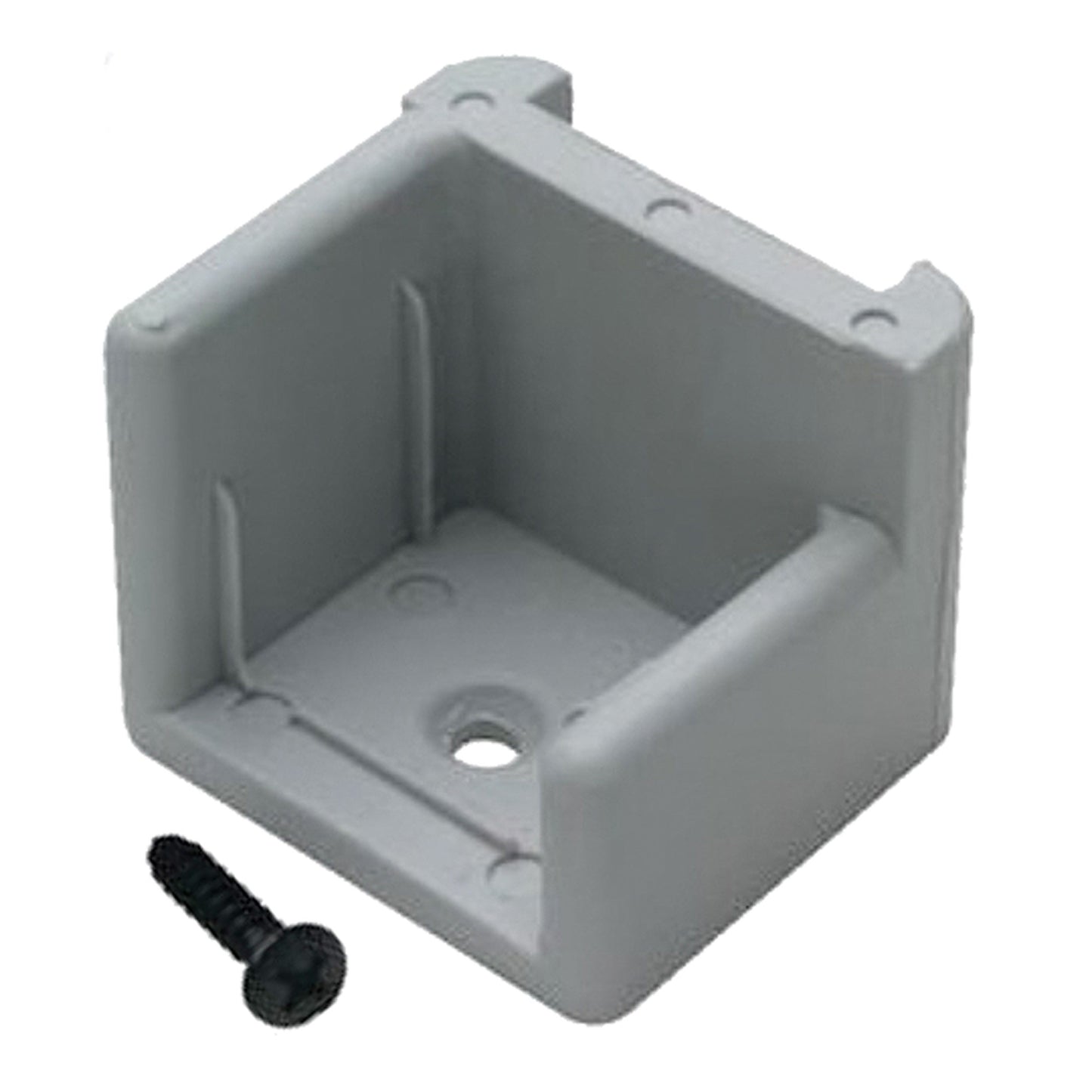 PONTOON DOOR STOP W/RIBS GRAY LEFT