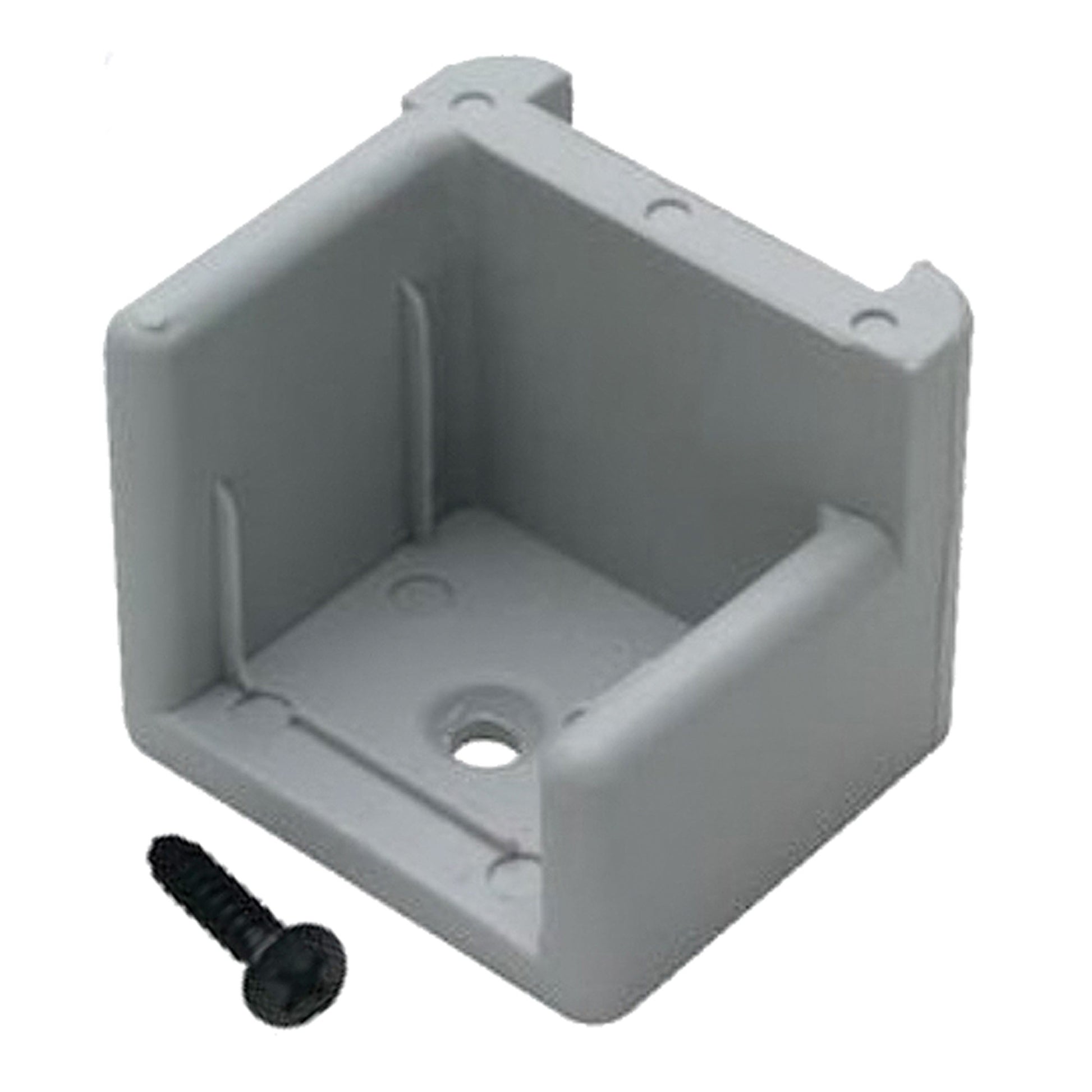 PONTOON DOOR STOP W/RIBS GRAY LEFT