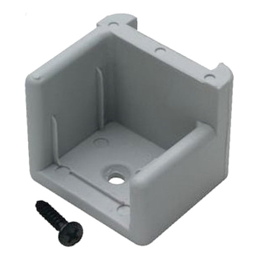 PONTOON DOOR STOP W/RIBS GRAY LEFT