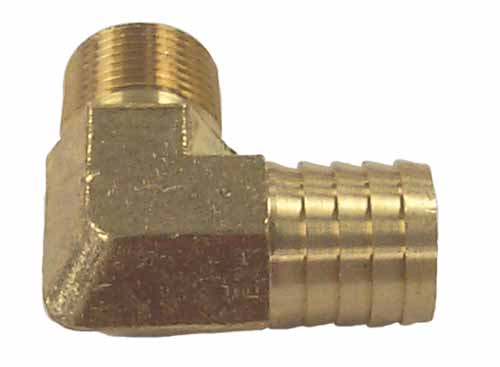 MRY HOSE BARB BRASS 90D