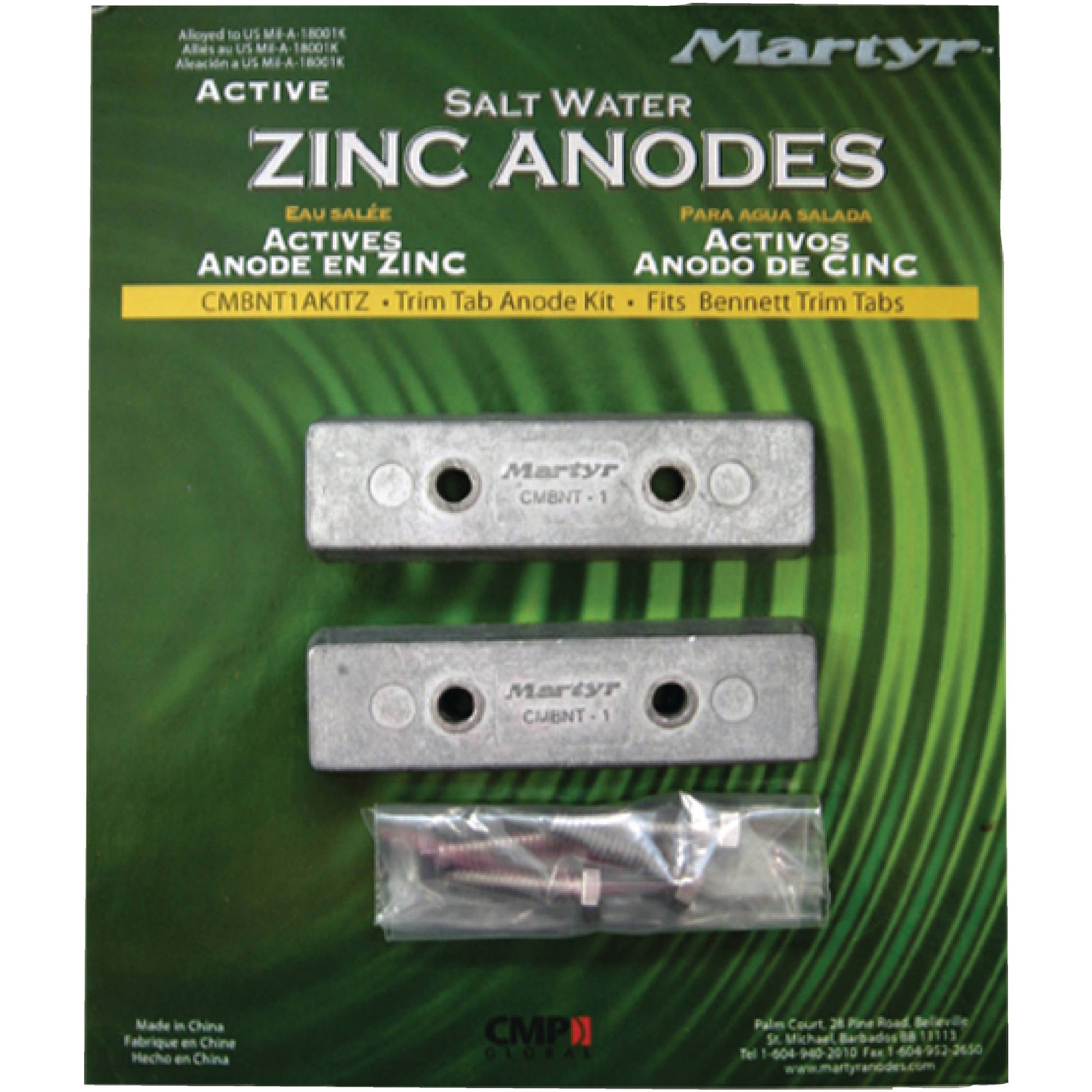 ANODE KT BENNETT TT ZINC