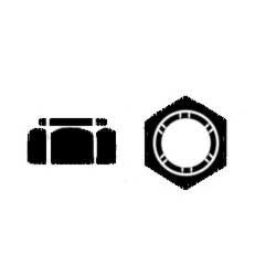 NYLON LOCK NUT SS 10-24