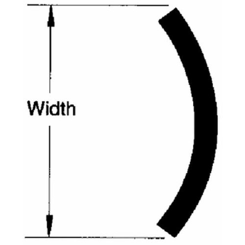 SS HLW HALF OVAL 1" X 12'