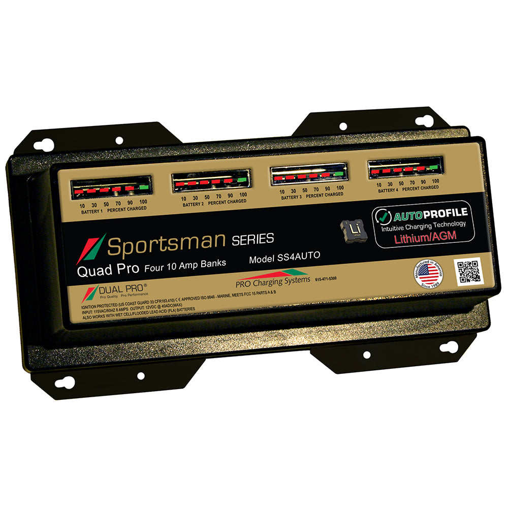 SPORTSMAN CHARGER LITHIUM/AGM 4-BANK 40A