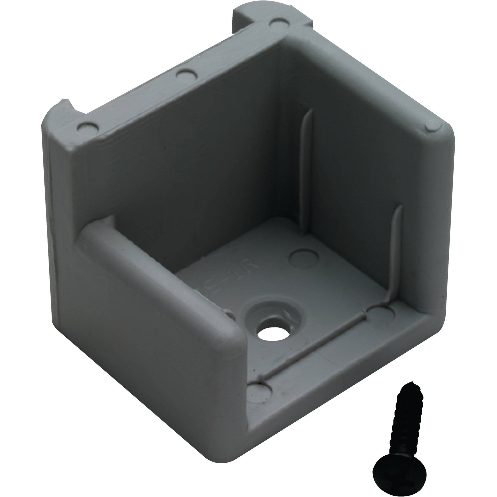 PONTOON DOOR STOP W/RIBS GRAY RIGHT