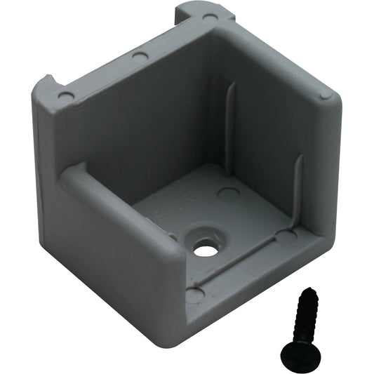 PONTOON DOOR STOP W/RIBS GRAY RIGHT