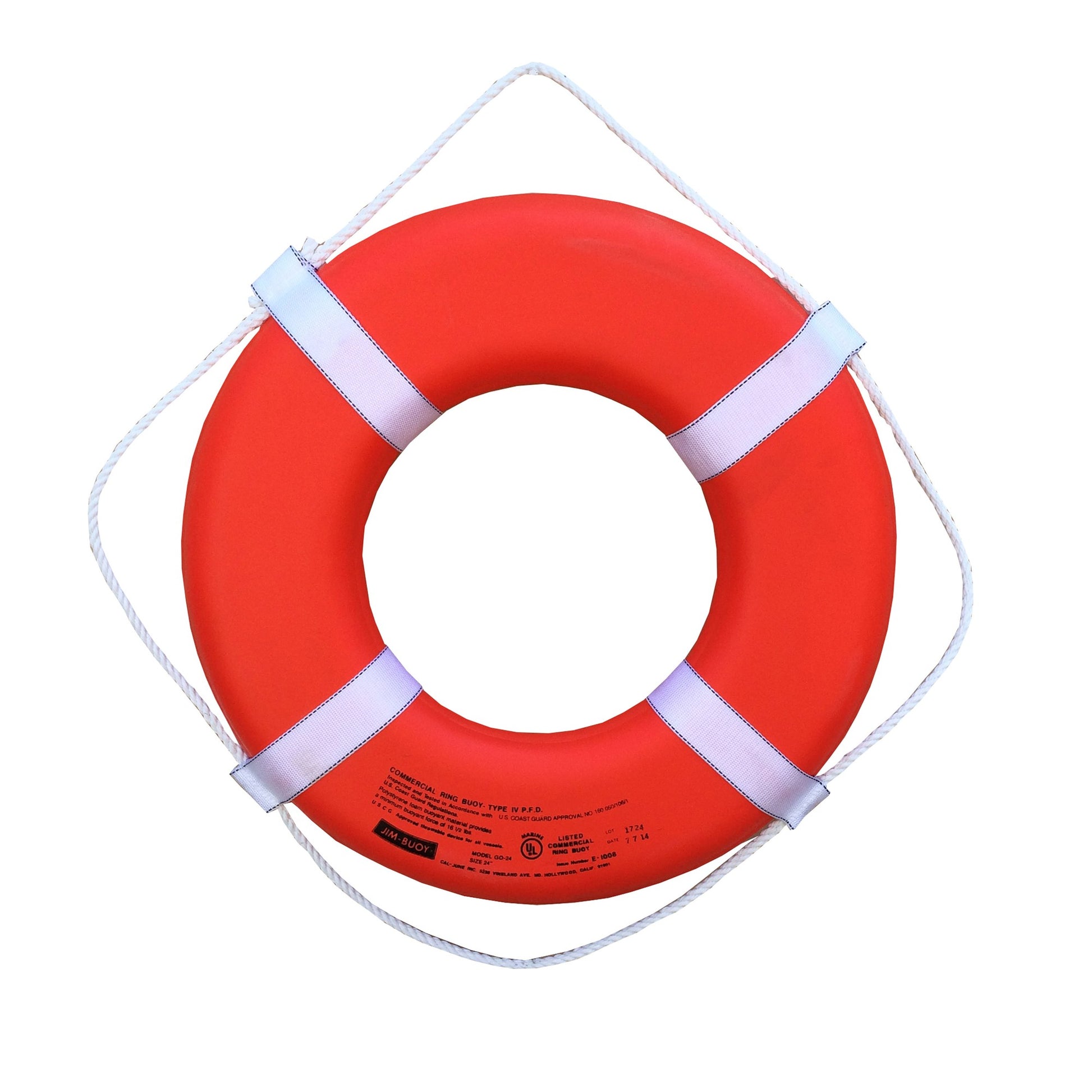RING BUOY 24" ORG USCG