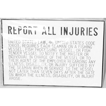 INJURY PLAQUE