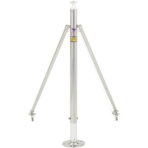 SKI PYLON 2" POST 6" SS BASE 45"