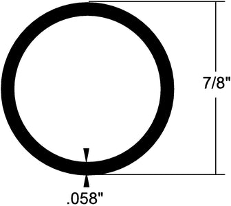 ALUM TUBING 1 7/8 X 6'