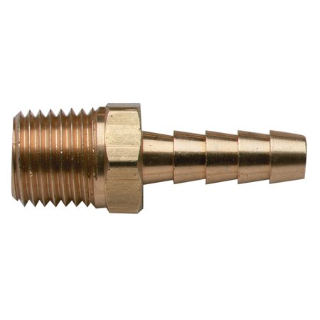 BRASS MALE HOSE BARB - 1/4 NPT X 3/8"