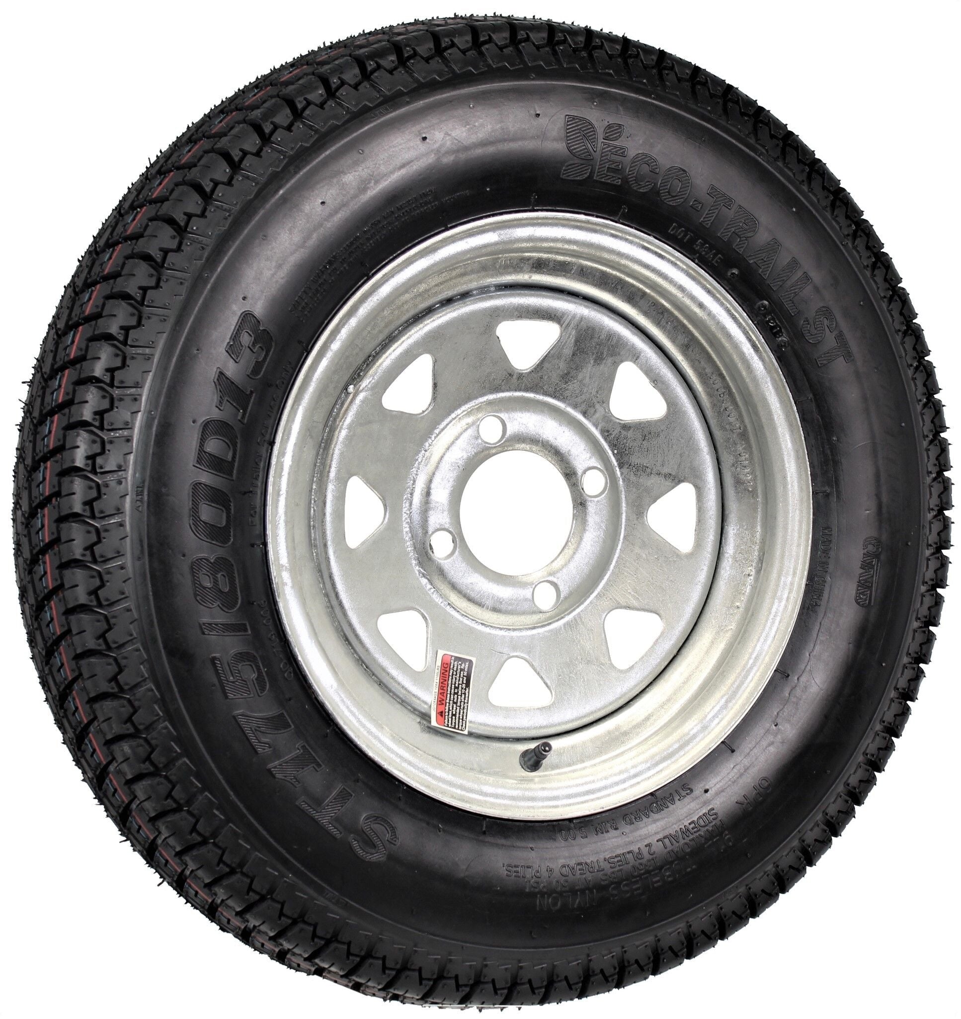TIRE & WHEEL ST175/80D 13"B GLV SPK 4LUG