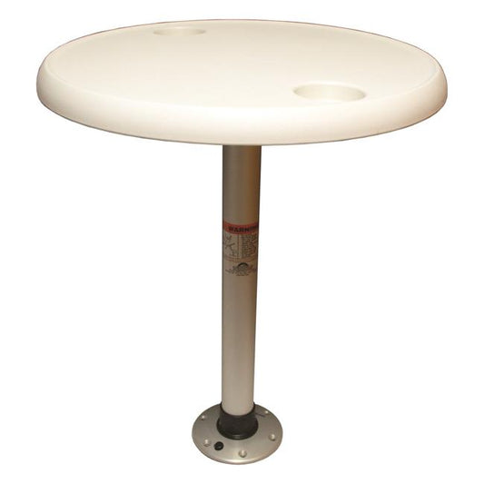 THREAD-LOCK TABLE KIT 24" RND WHT