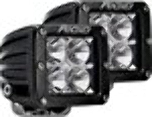 SPREADER LT 3X3 4LED BLK FLOOD PR