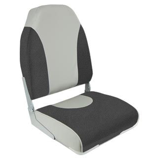 XXL HI BACK FOLD DOWN SEAT GRY/BLK