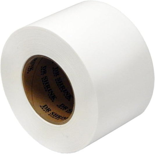 Dr. Shrink DS-704W White 4" x 180' Shrink Tape