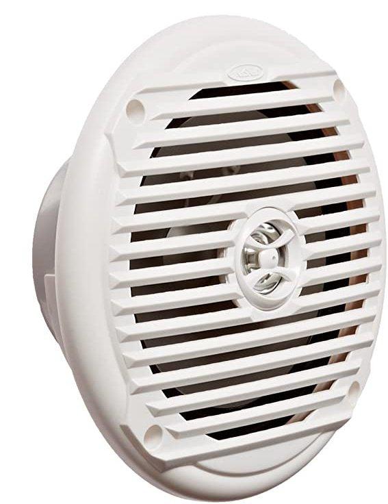 Jensen MS6007W 6.5" Waterproof Marine Speaker White | Coaxial Boat Speaker