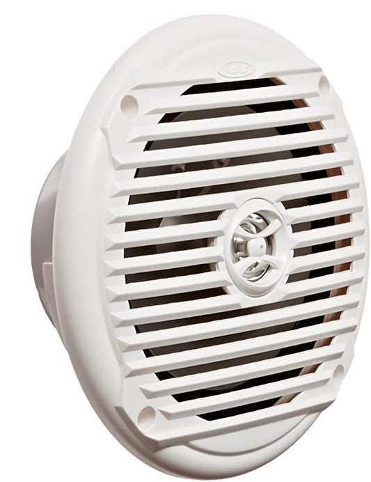 Jensen MS6007W 6.5" Waterproof Marine Speaker White | Coaxial Boat Speaker