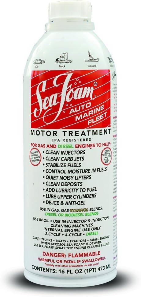 Sea Foam SF16 Motor Treatment – Fuel System Cleaner & Engine Stabilizer (16 oz)