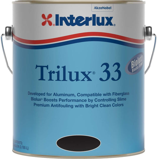 Interlux Trilux 33 Antifouling Paint with Biolux Black Gallon Marine Bottom Paint