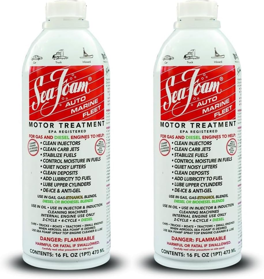Sea Foam SF16 Motor Treatment – Fuel System Cleaner & Engine Stabilizer (16 oz)