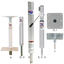 PIN BASE SS 4"X8" BRZ/BSH