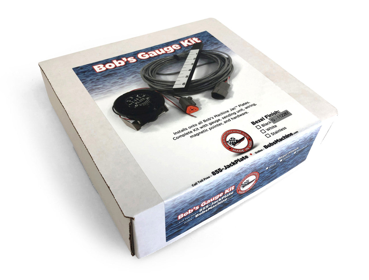 Bob’s Machine Shop 110-300000 Jack Plate Gauge – Hydraulic Jack Plate Position Indicator Kit