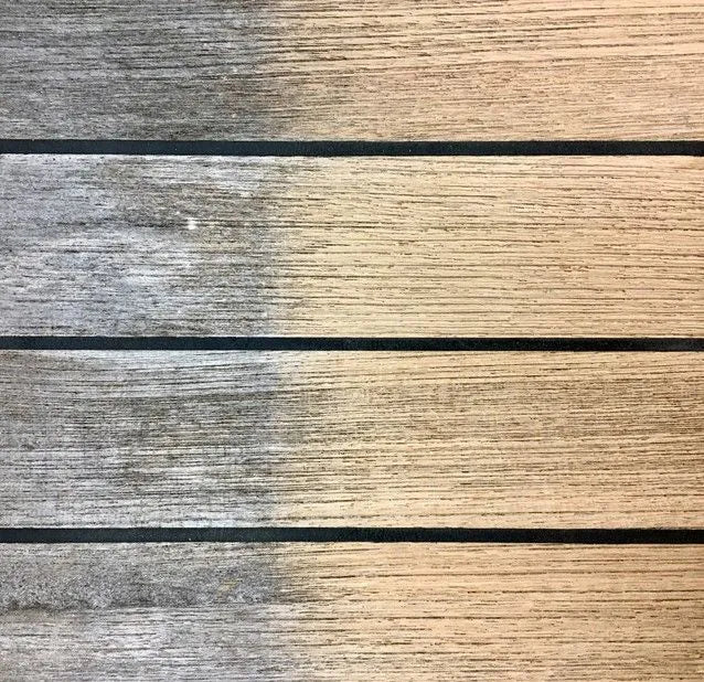 Snappy Teak-Nu STN-G1 Teak Cleaner – Two-Part Marine Teak Restoration System (1 Gallon Kit)